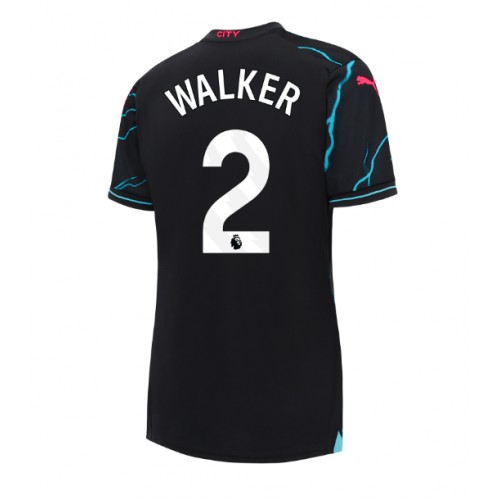 Manchester City Kyle Walker #2 Rezervni Dres za Ženska 2023-24 Kratak Rukav